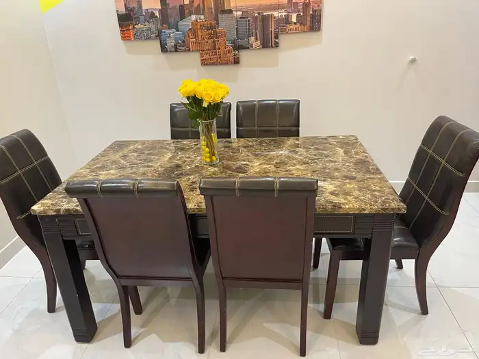 طاولة سفرة 6 كراسي 3