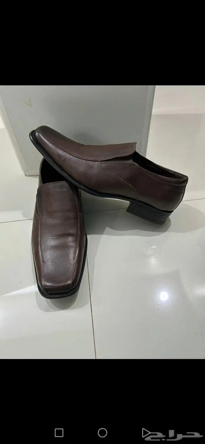 جزمة جلد طبيعي leather shose 1