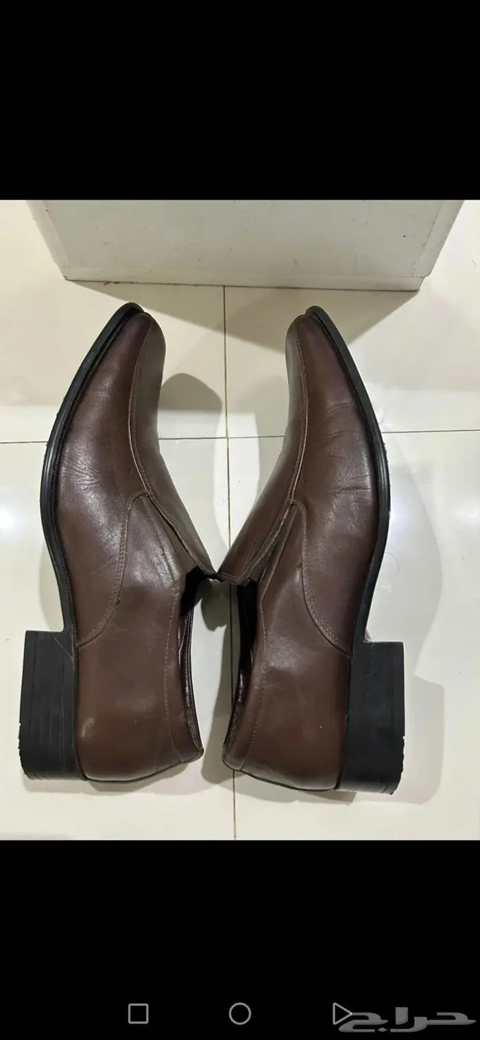 جزمة جلد طبيعي leather shose 0