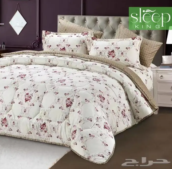 مفرش قطن صيفي ممتاز وجهين متعددة الوان 5