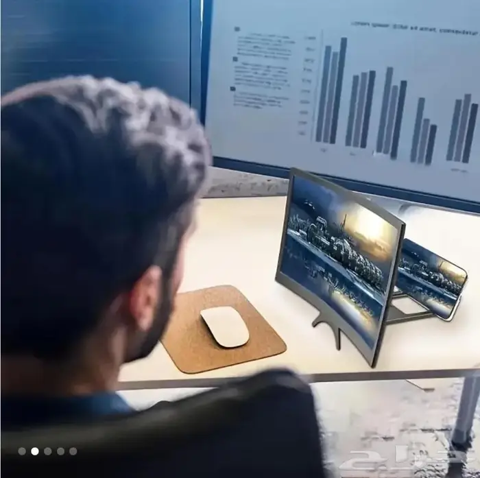 مكبر شاشة الجوال عالي الدقة 14 بوصة 3D (كيرف)مشاهدة ممتعة 1