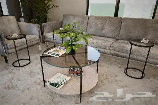 طقم طاولات قهوة 5 قطع 0