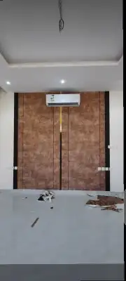 جميع انواع ديكور ورق جدران باركيه نعلات فيبر فوم 9