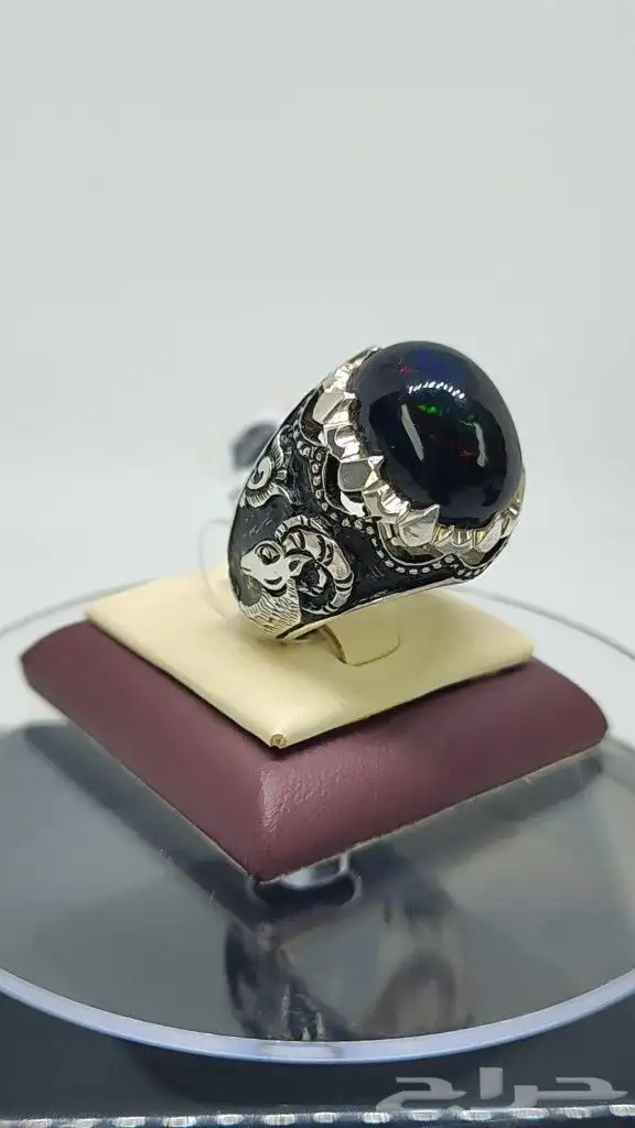 خاتم أوبال فل فاير .صياغة صمدي .فص كبير 0