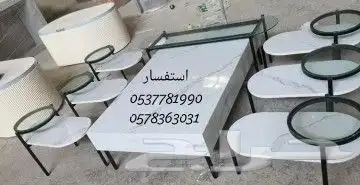 طقم طاولات قهوة بأشكال جميله و تضيف الى مجلسك جماله 35