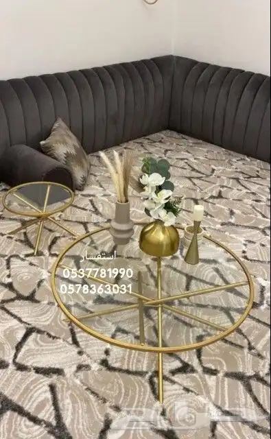 طقم طاولات قهوة بأشكال جميله و تضيف الى مجلسك جماله 11