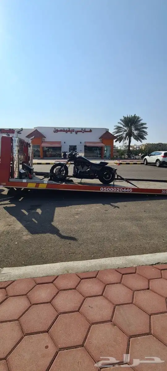 سطحة هيدروليك لنقل الدراجات النارية داخل جده 1