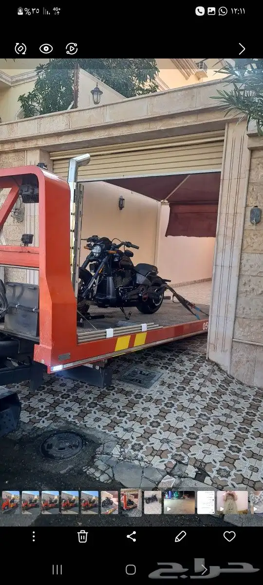 سطحة هيدروليك لنقل الدراجات النارية داخل جده 2