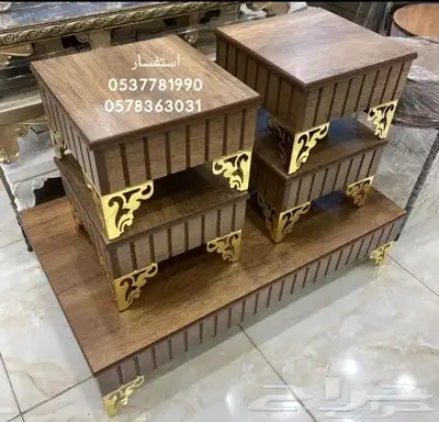 طقم طاولات قهوة بأشكال جميله و تضيف الى مجلسك جماله 19