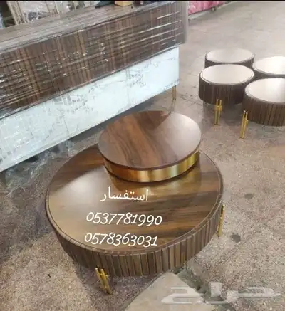 طقم طاولات قهوة بأشكال جميله و تضيف الى مجلسك جماله 12