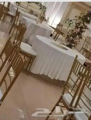 منسق حفلات كوشات ستائر طاولات مداخل قهوجيين صبابين سماعات 9