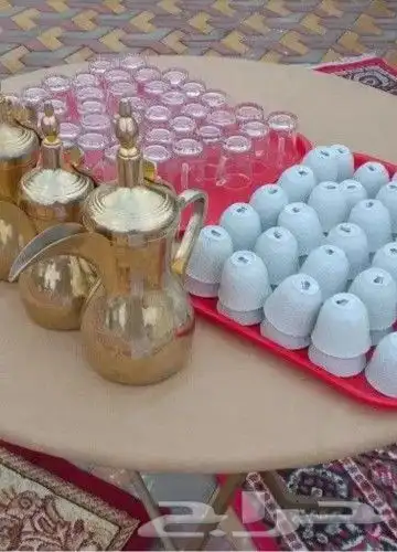 منسق حفلات كوشات ستائر طاولات مداخل قهوجيين صبابين سماعات 6