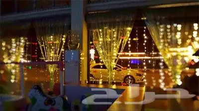 انارة led للتزين  للمحلات والمقاهي عقد اناره للجلسات الشتويه 2