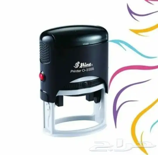 مطبعة طباعة الأختام ختم اوتوماتيك كرستال فولد سند ستكر بروش 3