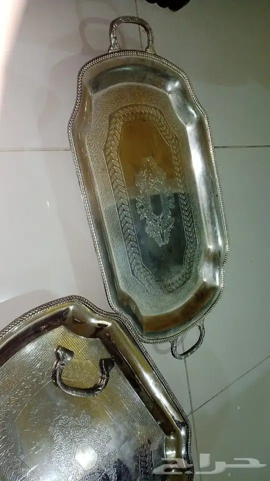 صواني مطلية فضة 1