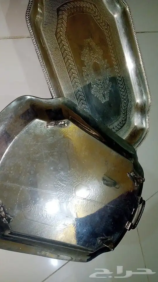 صواني مطلية فضة 2
