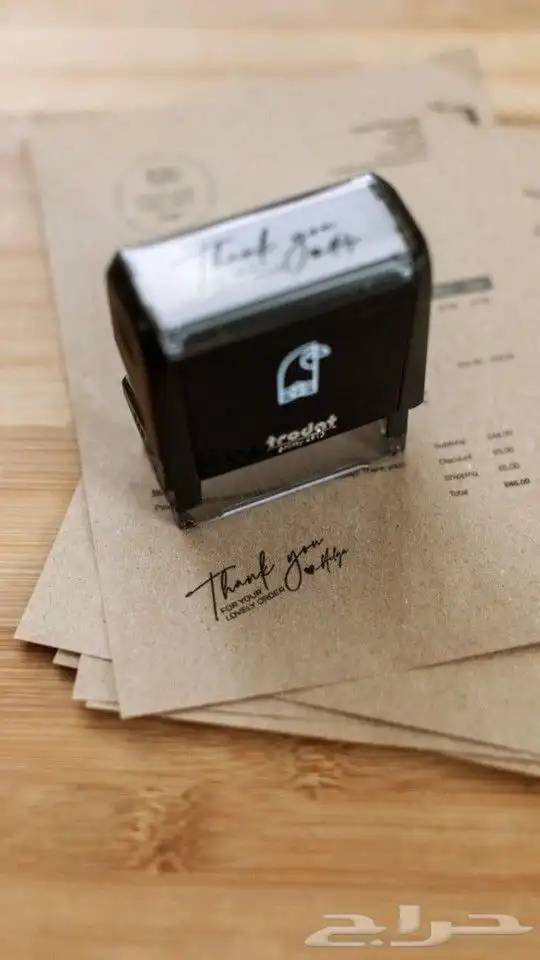 مطبعة طباعة الأختام ختم اوتوماتيك كرستال فولد سند ستكر بروش 5