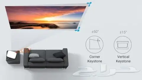 بروجكتر ذكي FHD 1080 اندرويد 5500 شمعة للمقاهي والمطاعم 1