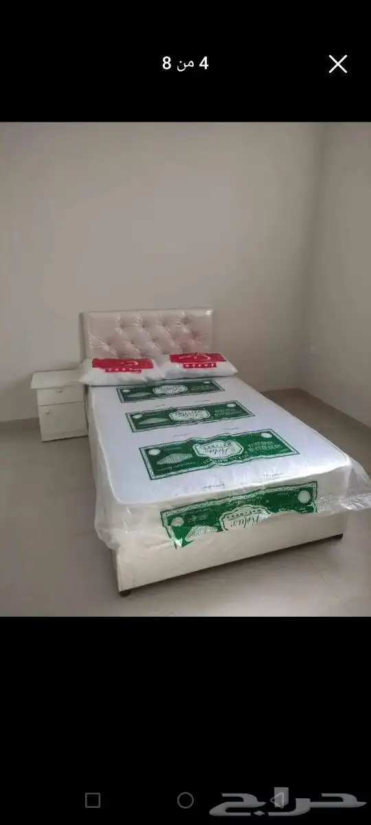 مراتب طيبه جوده عاليه صناعه وطنيه توصيل مجاني سرر خشب سرير ح 4