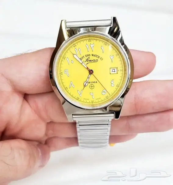 ساعة ام صليب من النوادر لون اصفر ب الف ريال 4