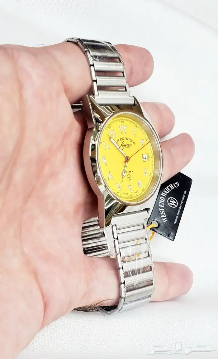 ساعة ام صليب من النوادر لون اصفر ب الف ريال 2