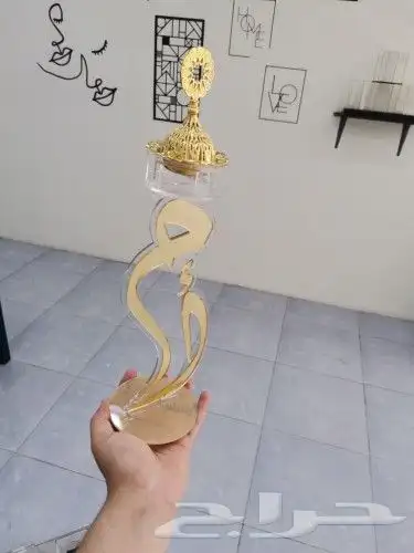 مبخرة عرسان اكريلك بالاسم حسب الطلب 7