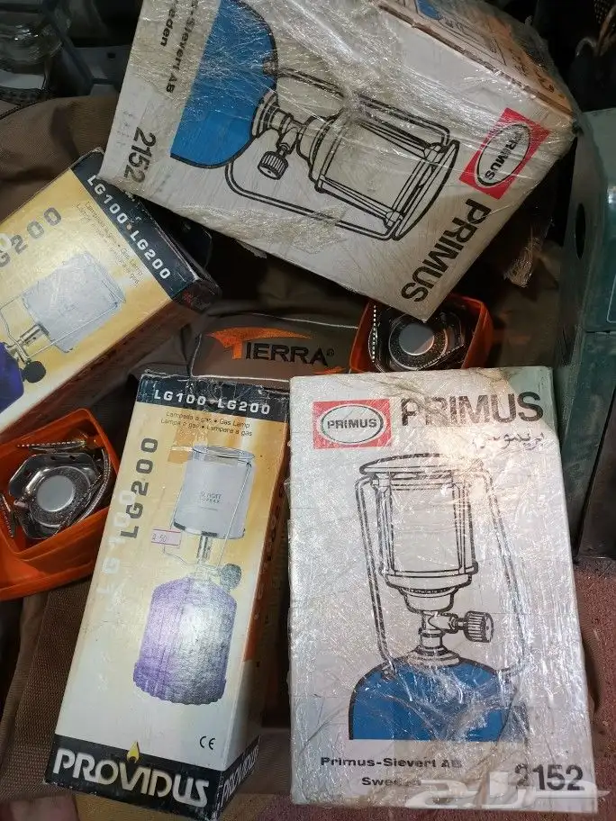 مصباح غاز بريموس سويدي سراج تريك وثاني ايطالي وقزاز الماني 1