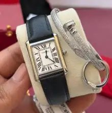 ساعات رجالي و نسائي درجه اولى طبق الأصل ضمان سنه ضد الماء 38