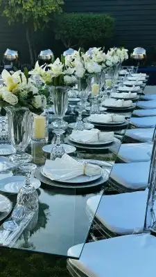 تنسيق وتنضيم حفلات طاولات طعام كوش استقبالات 8