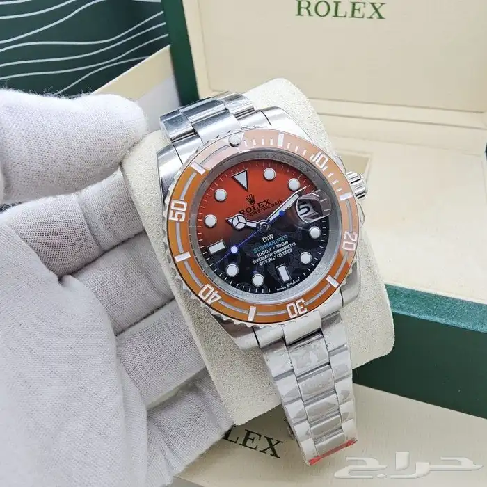 ساعات رجالي و نسائي درجه اولى طبق الأصل ضمان سنه ضد الماء 42