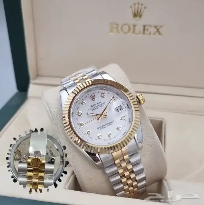 ساعات رجالي و نسائي درجه اولى طبق الأصل ضمان سنه ضد الماء 24