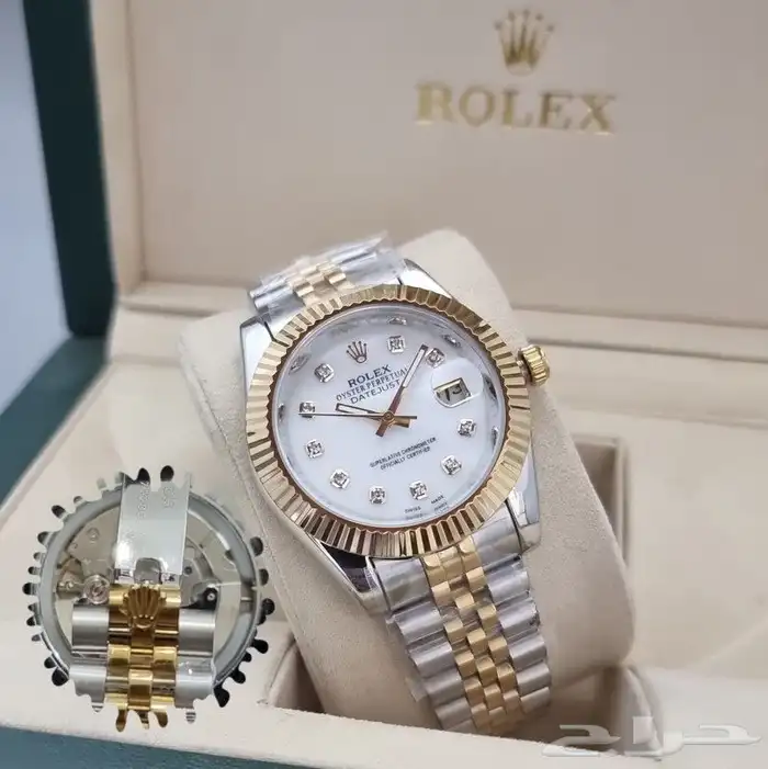 ساعات رجالي و نسائي درجه اولى طبق الأصل ضمان سنه ضد الماء 17