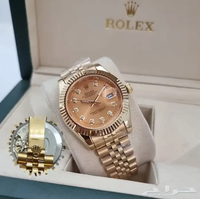 ساعات رجالي و نسائي درجه اولى طبق الأصل ضمان سنه ضد الماء 22