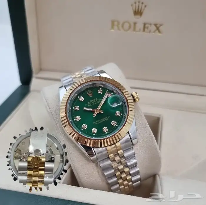 ساعات رجالي و نسائي درجه اولى طبق الأصل ضمان سنه ضد الماء 21