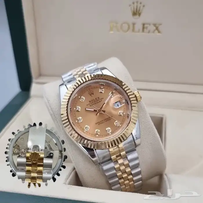 ساعات رجالي و نسائي درجه اولى طبق الأصل ضمان سنه ضد الماء 16