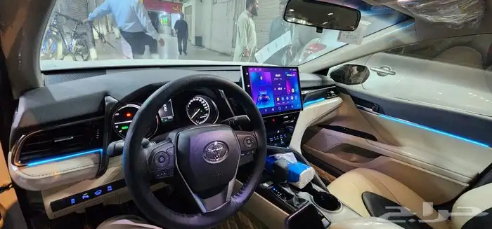 تركيب شاشه كامري 2024 مع الضافه لد داخلي 0