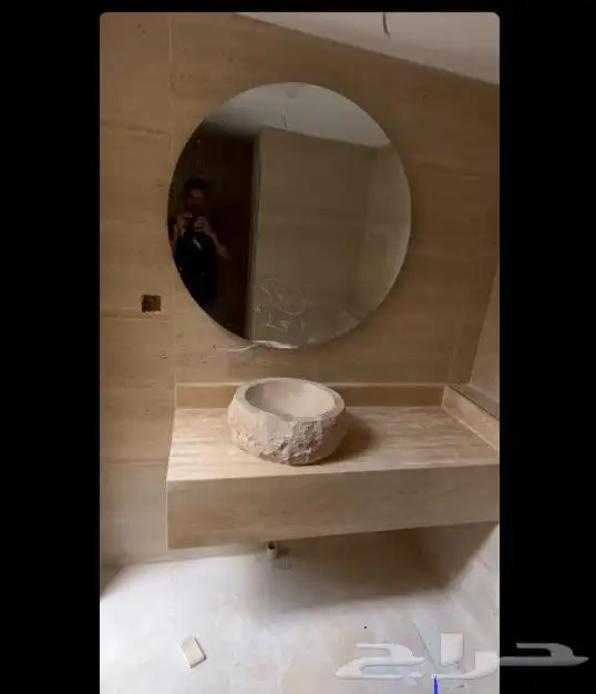 مغاسل حجر طبيعي نحت ديكور 7