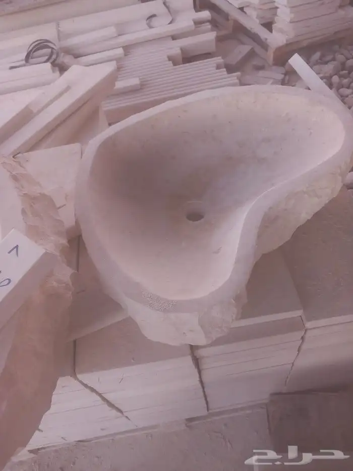مغاسل حجر طبيعي نحت ديكور 5