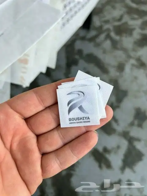 لوقو جلد ليبل قماش اكرليك 6