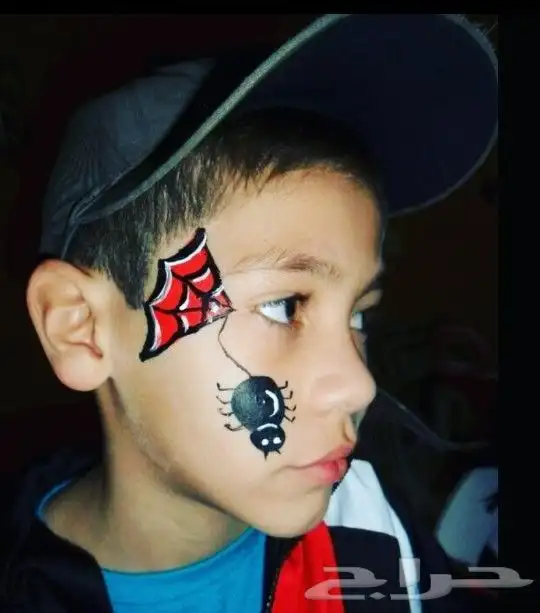 رسم ع الوجه ومهرجه وشخصبات كرتونيه 7