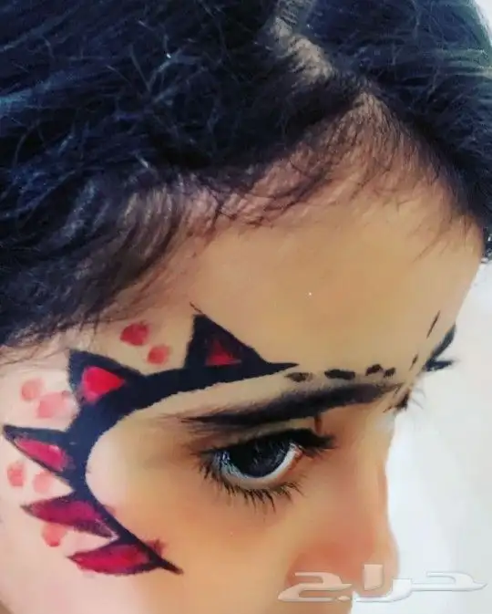 رسم ع الوجه ومهرجه وشخصبات كرتونيه 6