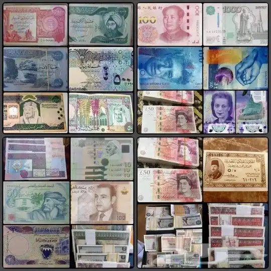 بشتري العمله الورقيه الانجليزي الباوند اي فئه واليوان الصيني 0