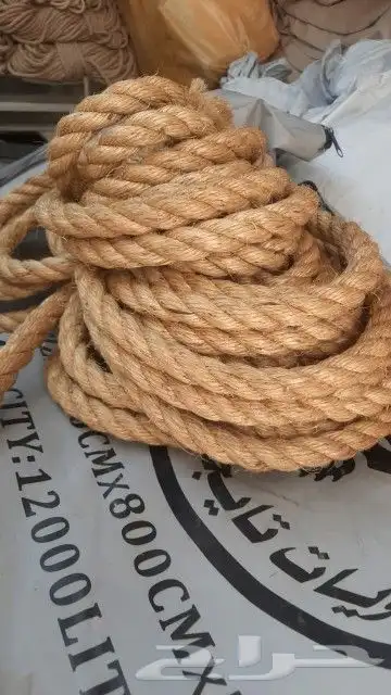 قماش خيش حبال خيش ليف قطن ديكورات داخليه وخارجي 1