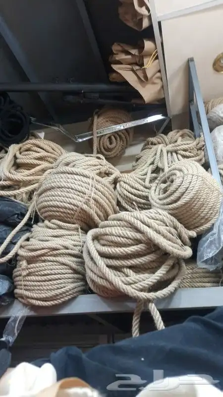 قماش خيش حبال خيش ليف قطن ديكورات داخليه وخارجي 2