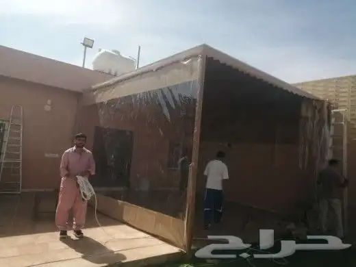 مظلات بنل مظلات قماش هناجر سواتر وجميع اعمال الحدادة 7