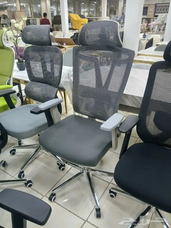 كراسي مكتبيه شبك موديلات جديده 4