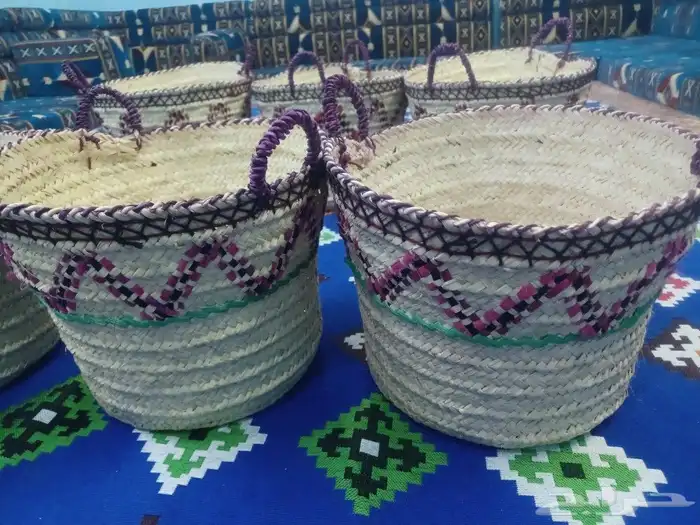 سلات شعبية من سعف الدوم والنخيل 2