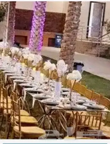 حفلات مناسبات كوشات مداخل ستائر كراسي وطاولات دفيات 4