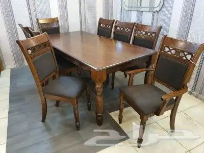 طاولات طعام رخام خشب زجاج تركية وماليزية جودة عالية 11
