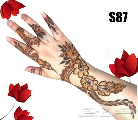 استيكرات وحناء اقماع وشطرطون لليد والرجل 34